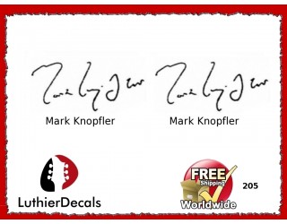 Guitar Players Mark Knopfler Signature Guitar Decal 205
